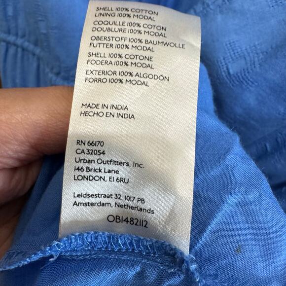 ANTHROPOLOGIE Tiered & True Maxi Dress Blue Vacation Coastal Beach Women's XXS - Picture 13 of 13